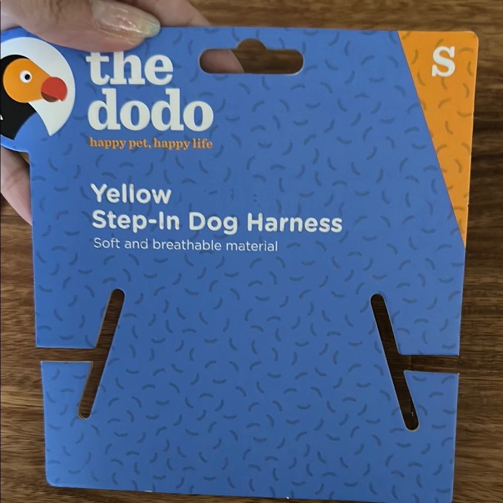 The Dodo Mesh Yellow Step-In Dog Harness Size Small - Picture 2 of 3